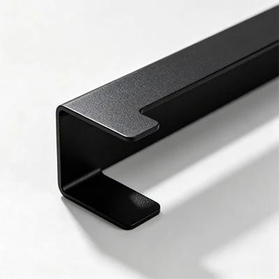 Black Powder Coated L Brackets